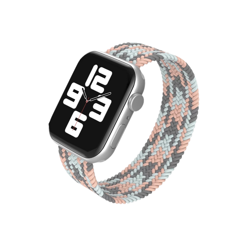 Braided Nylon Solo Loop Apple Watch Band - Patterned